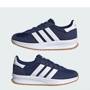 Adidas RUN 70s 2.0 J Kids Shoes Navy White Gum Sole Size 5 Athletic Sneakers